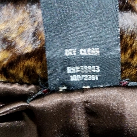 🔥 Luxurious Via  Brown Faux Fur Jacket XS - Picture 14 of 17